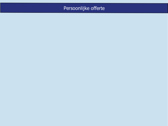 Persoonlijke offerte